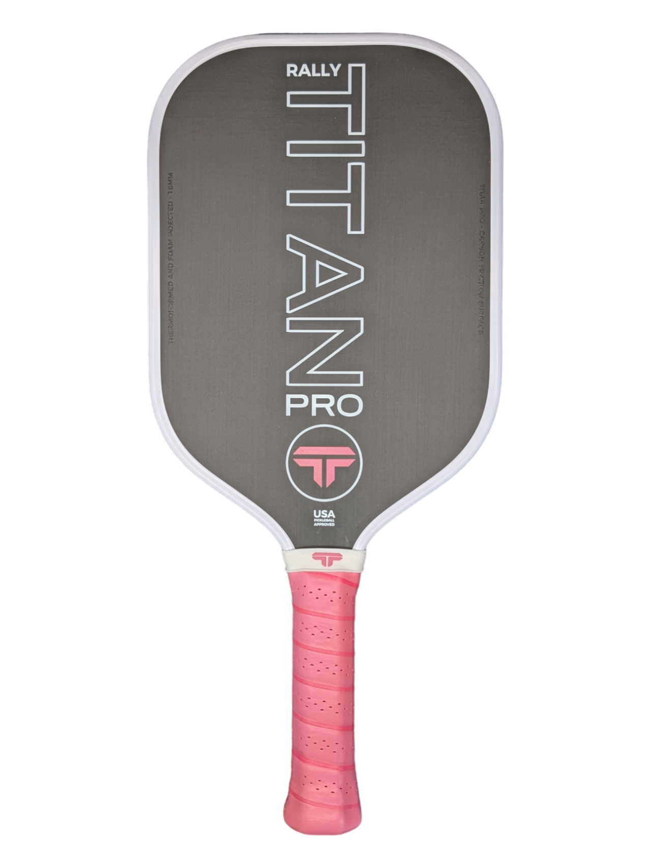 Titan Pro 16MM | Thermoformed Unibody Construction | Foam Injected Walls | T700 Titan Carbon Friction Surface | White with Pink Accents