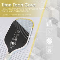 Thumbnail for Titan Pro 16MM | Thermoformed Unibody Construction | Foam Injected Walls | T700 Titan Carbon Friction Surface | White with Pink Accents