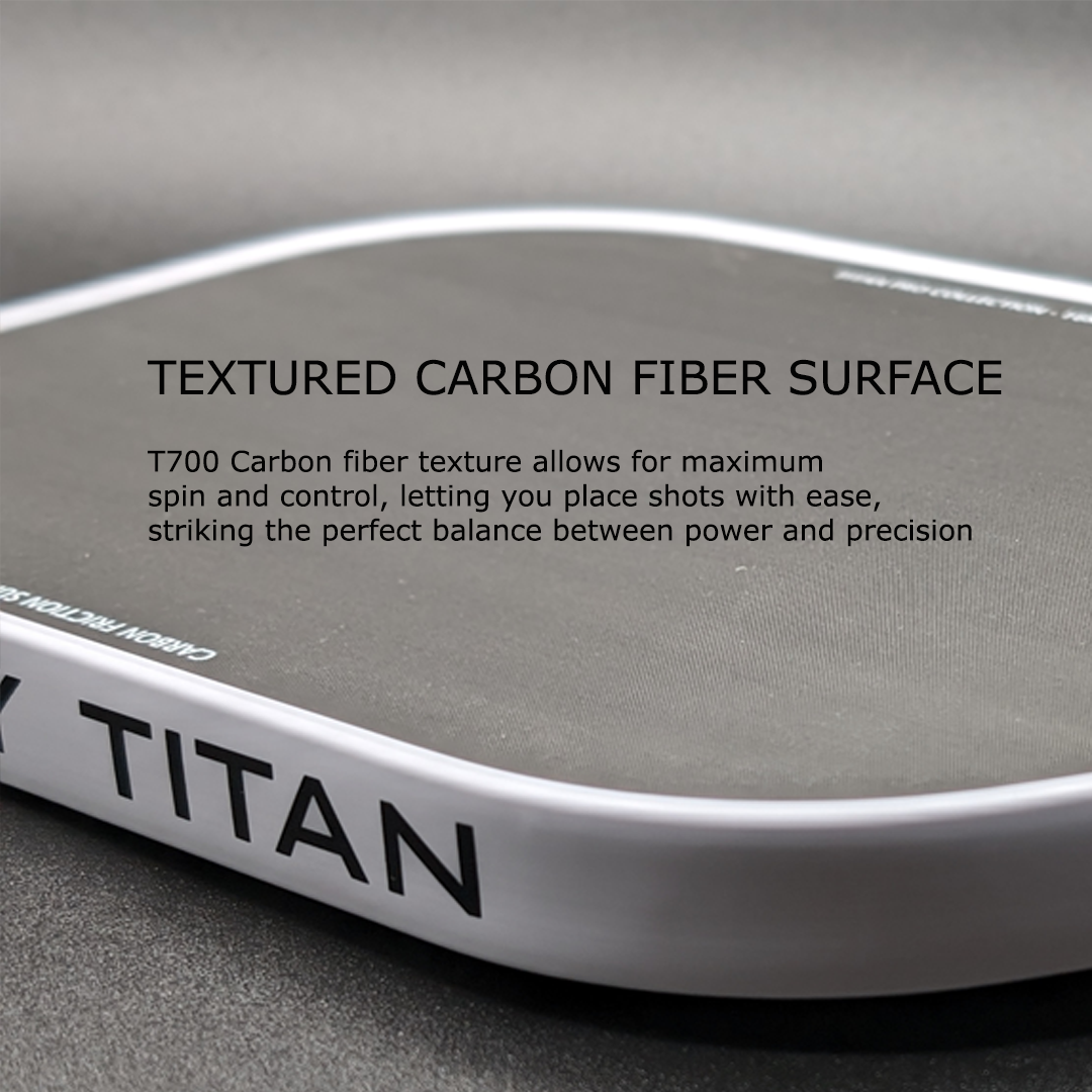 Titan Pro Control | 16MM | T700 Titan Carbon Friction Surface | Textured Surface | White